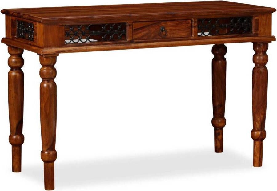 Vida XL Schrijftafel 120x50x76 cm massief sheeshamhout SKU: V245156