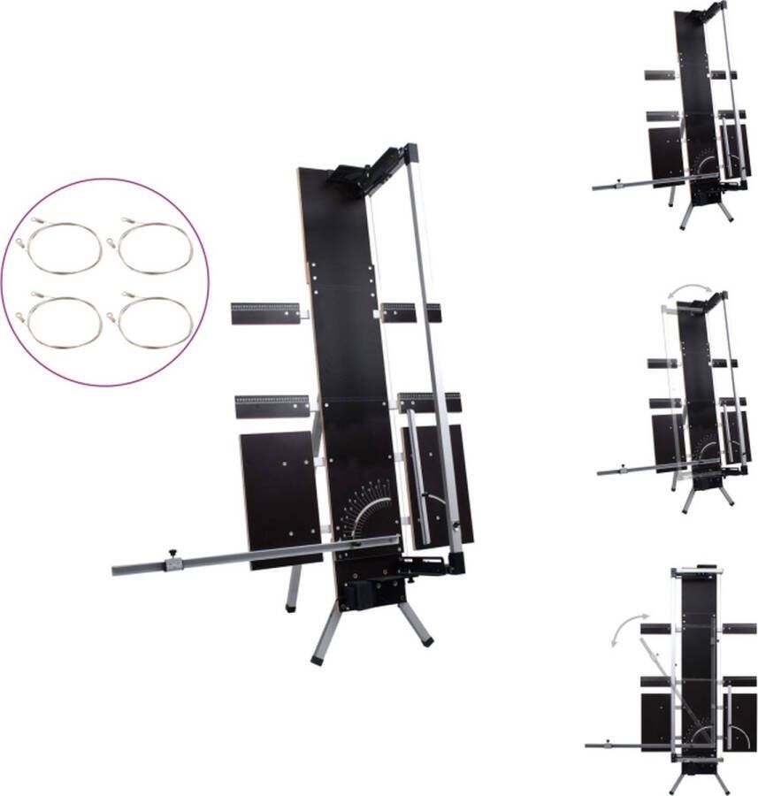 VidaXL Schuimsnijder 137 cm 33 cm 1°-90° Zwart Multiplex 200 W Messenslijper