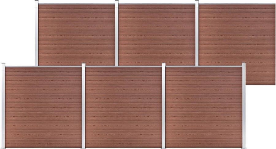 VidaXL -Schutting-1045x186-cm-HKC-bruin