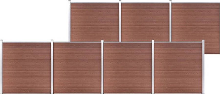 VidaXL -Schutting-1218x186-cm-HKC-bruin