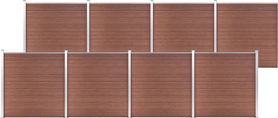 VidaXL -Schutting-1391x186-cm-HKC-bruin