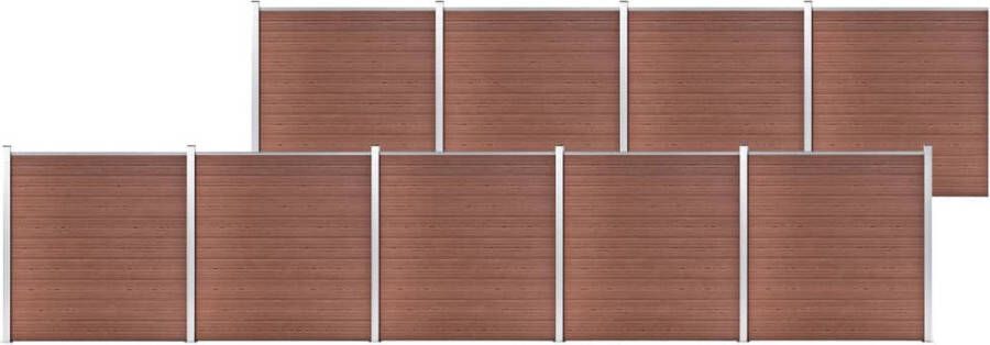 VidaXL -Schutting-1564x186-cm-HKC-bruin