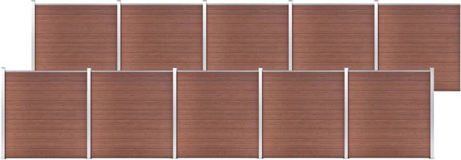 VidaXL -Schutting-1737x186-cm-HKC-bruin