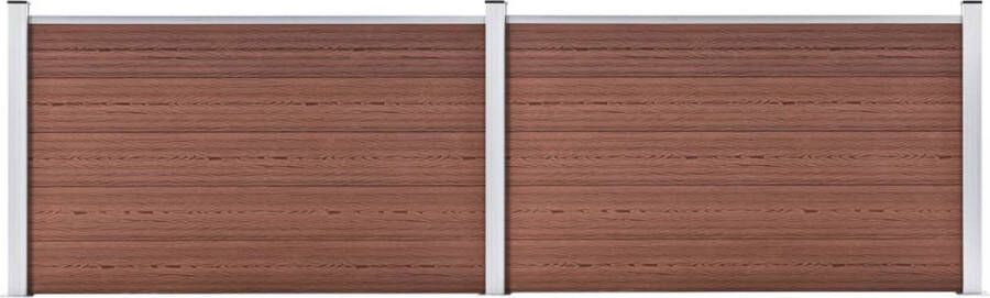 VidaXL Schutting 353x106 cm HKC bruin