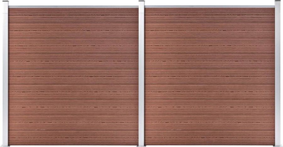VidaXL -Schutting-353x186-cm-HKC-bruin