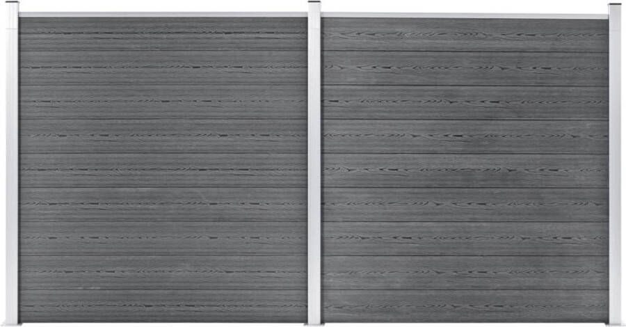 VidaXL -Schutting-353x186-cm-HKC-grijs