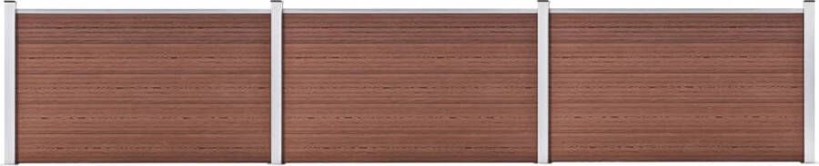 VidaXL Schutting 526x106 cm HKC bruin