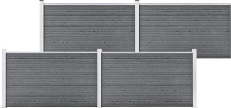 VidaXL Schutting 699x106 cm HKC grijs