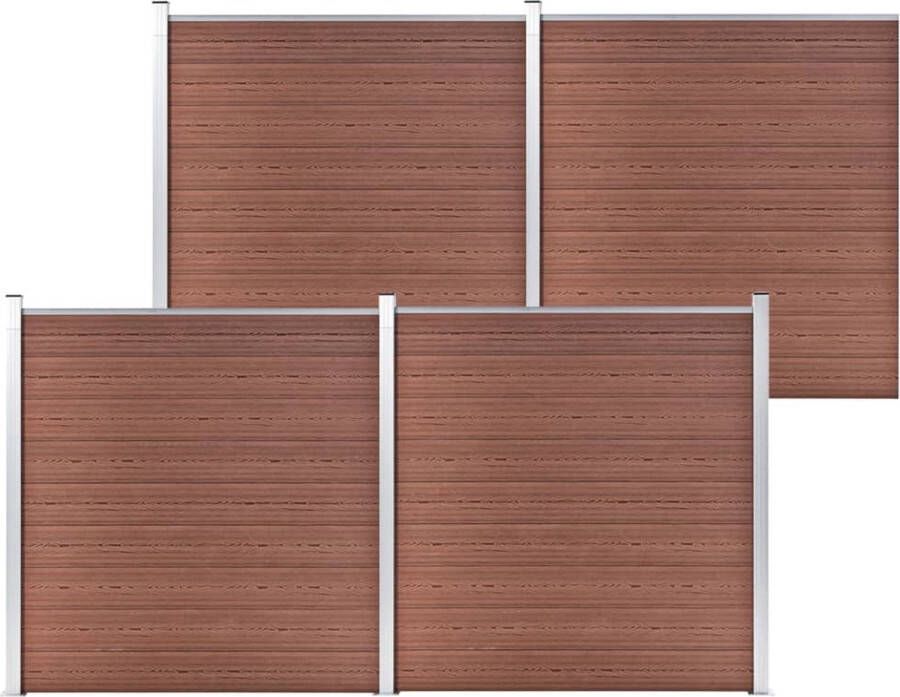 VidaXL -Schutting-699x186-cm-HKC-bruin