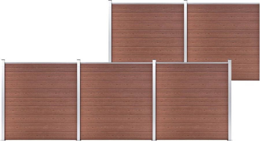 VidaXL -Schutting-872x186-cm-HKC-bruin