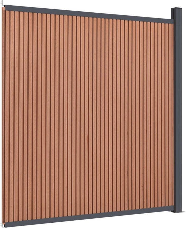 VidaXL Schuttingpaneel 173x186 cm HKC bruin