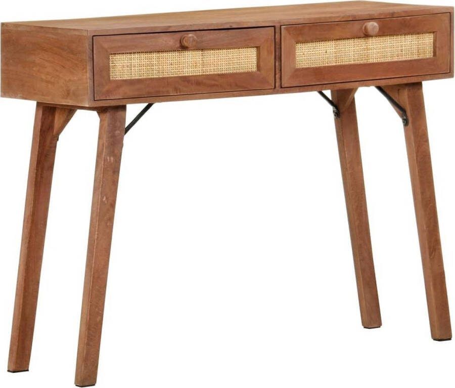 VidaXL Sidetable 100x35x76 cm massief mangohout