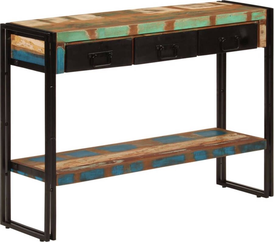 VidaXL Sidetable 110x30x76 cm massief gerecycled hout