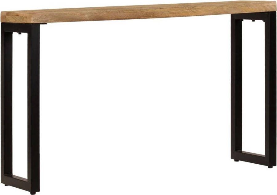 VidaXL Sidetable 120x35x76 cm massief mangohout en staal