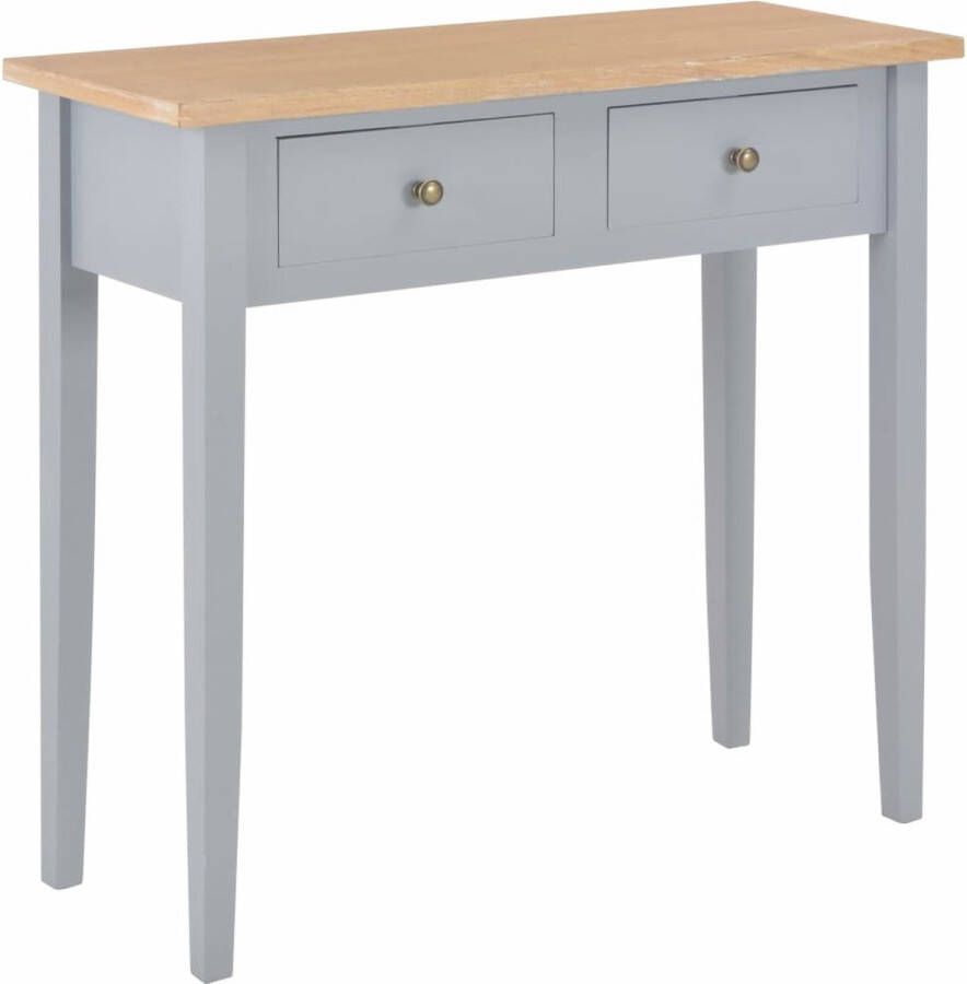 VidaXL Sidetable 79x30x74 cm hout grijs