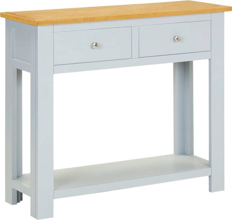 VidaXL Sidetable 83x30x73 cm massief eikenhout