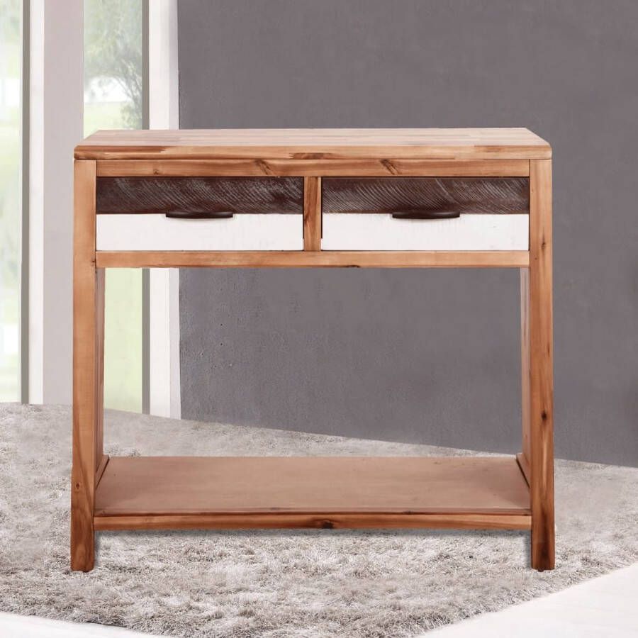 VidaXL Sidetable 86x30x75 cm massief acaciahout