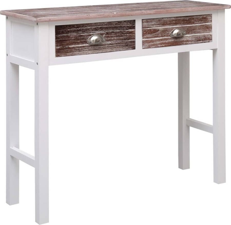 VidaXL Sidetable 90x30x77 cm hout bruin