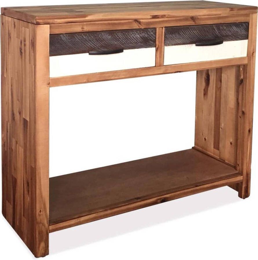 VidaXL Sidetable massief acaciahout 86x30x75 cm