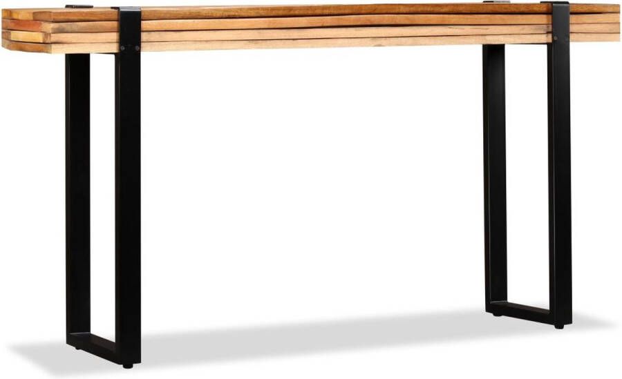 VidaXL Sidetable massief gerecycled hout verstelbaar