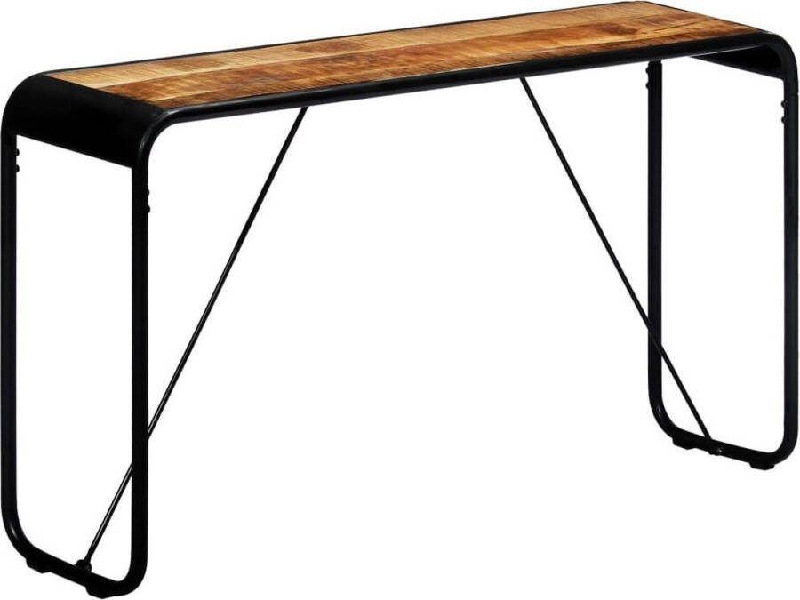 VidaXL Sidetable massief ruw mangohout 140x35x76 cm