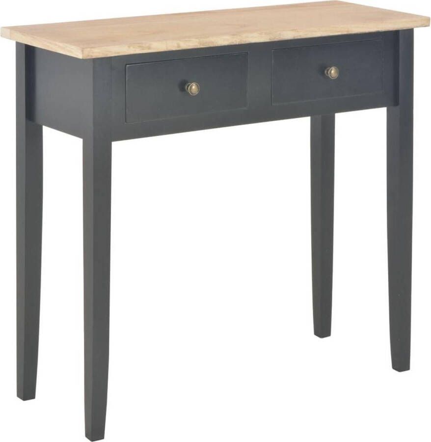 VidaXL Sidetable zwart 79x30x74 cm hout