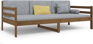 VidaXL Slaapbank 80x200 Cm Massief Grenenhout Honingbruin