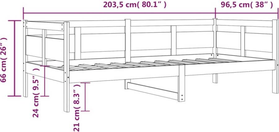 VidaXL -Slaapbank-massief-grenenhout-90-x-200-cm