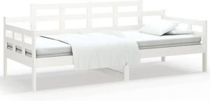 VidaXL Slaapbank Massief Grenenhout Wit 90x190 Cm