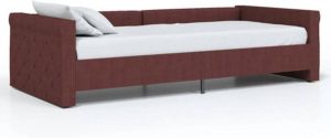 VidaXL Slaapbank Met Usb Stof Paars 90x200 Cm