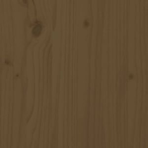 VidaXL Slaapbank uitschuifbaar grenenhout honingbruin 2x(90x190) cm
