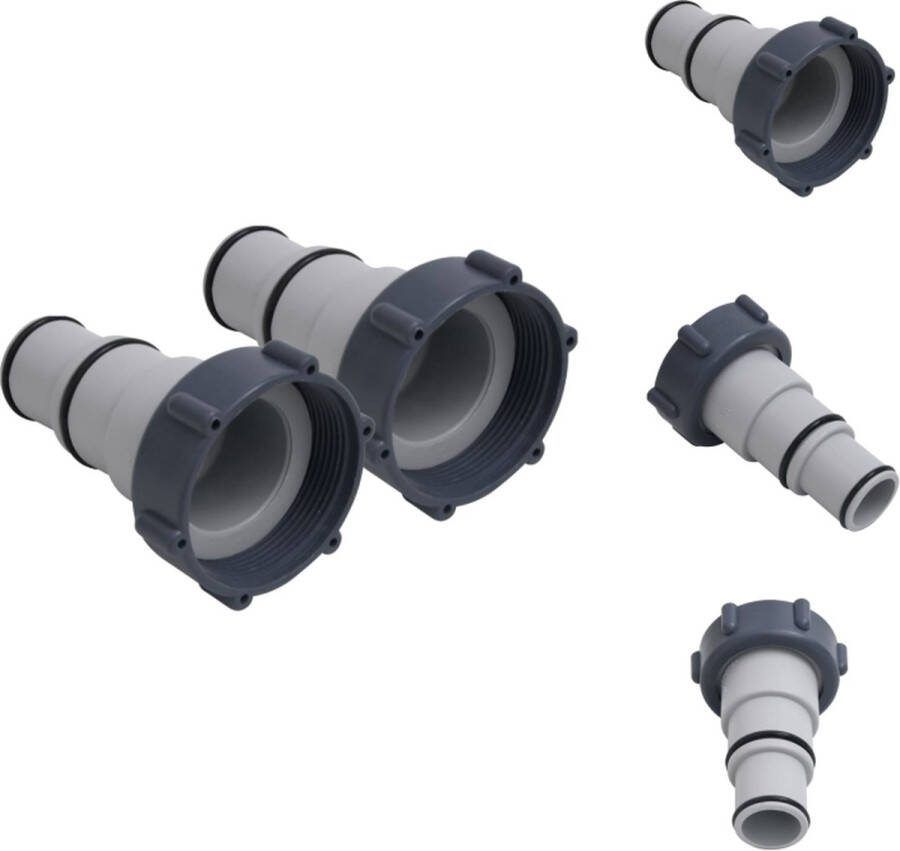 VidaXL Slangadapter Universele Filterpompen 32 38 mm Duurzaam kunststof Zwembadfilterpomp