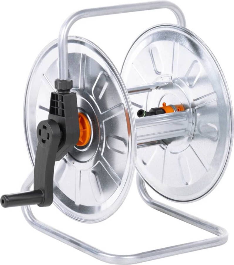 VidaXL Slanghaspel voor 50 m 1 2 slang wandmontage staal