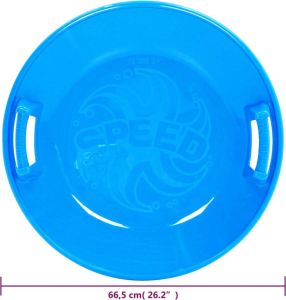 VidaXL Slee rond 66 5 cm PP blauw