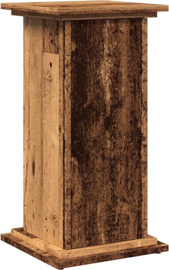 VidaXL Sokkel met opbergruimte 31x30x60 cm bewerkt hout oud houtkleur