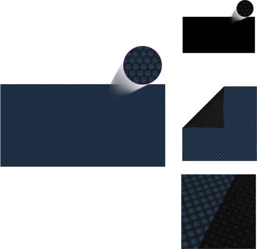 VidaXL Solar Zwembadfolie PE-bellen 1000x500 cm Verhoogt temperatuur zwembadwater met 1°C Zwembad afdekzeil