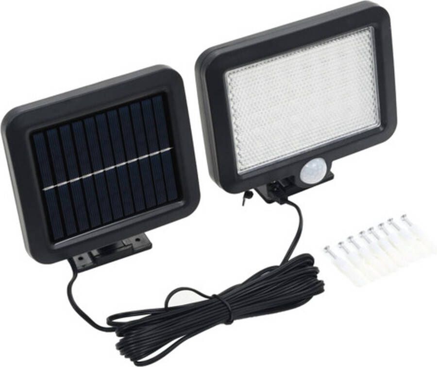 VidaXL Solarlamp met bewegingssensor en LED&apos;s wit