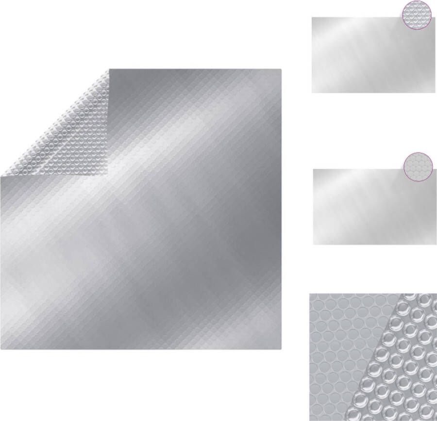 VidaXL Solarzwembadhoes PE 260 x 160 cm Verhoogt temperatuur met 1 °C Zwembad afdekzeil