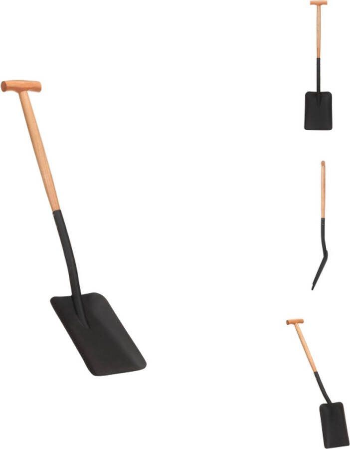 VidaXL Spade Tuin 23 x 33 cm Staal Hardhout Schoffel