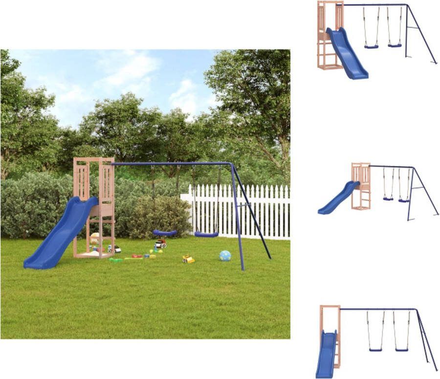 VidaXL Speelhuisje Multi-activiteitencentra 308 x 321 x 169 cm Massief douglashout Speeltoestellencombinatie
