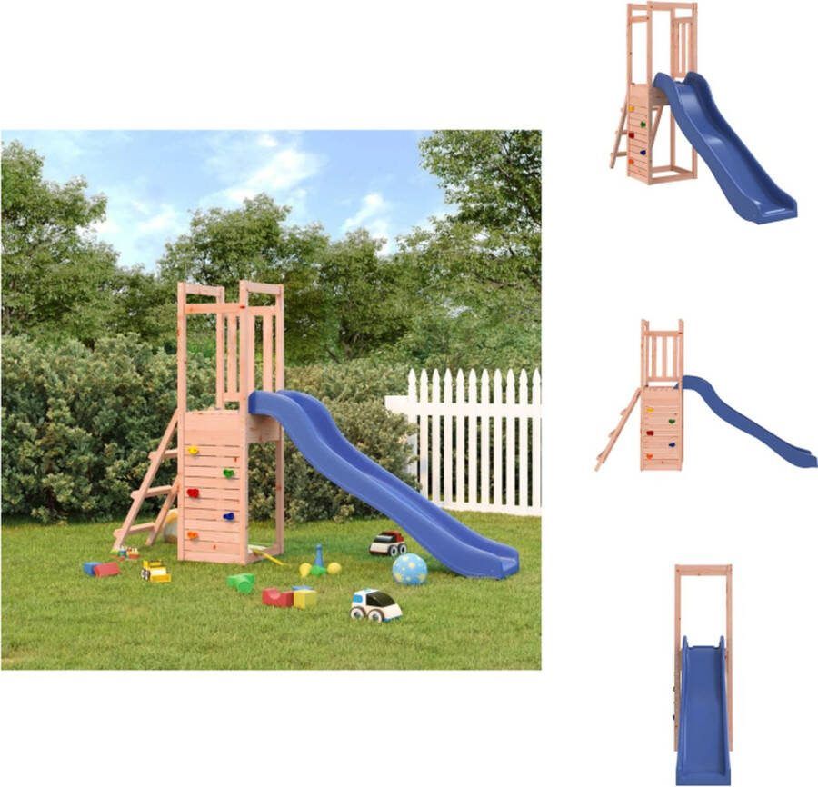 VidaXL Speeltoren Golfglijbaan 298 x 53 x 169 cm Massief douglashout Speeltoestellencombinatie
