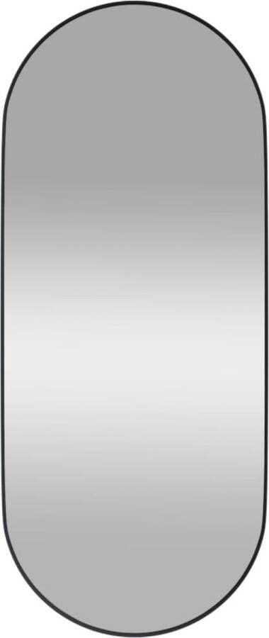 VidaXL -Spiegel-wandgemonteerd-25x60-cm-ovaal-zwart