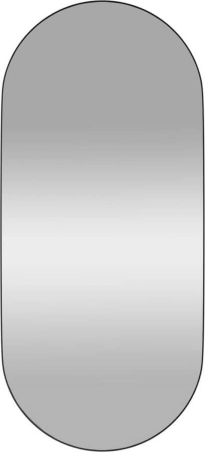 VidaXL -Spiegel-wandgemonteerd-45x100-cm-ovaal-zwart