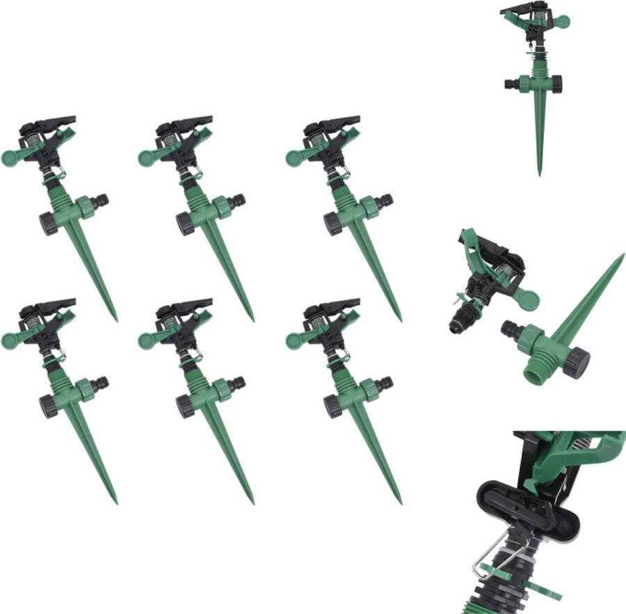 VidaXL Sproeier Kunststof 32cm 20m 6 stuks Tuinsproeier