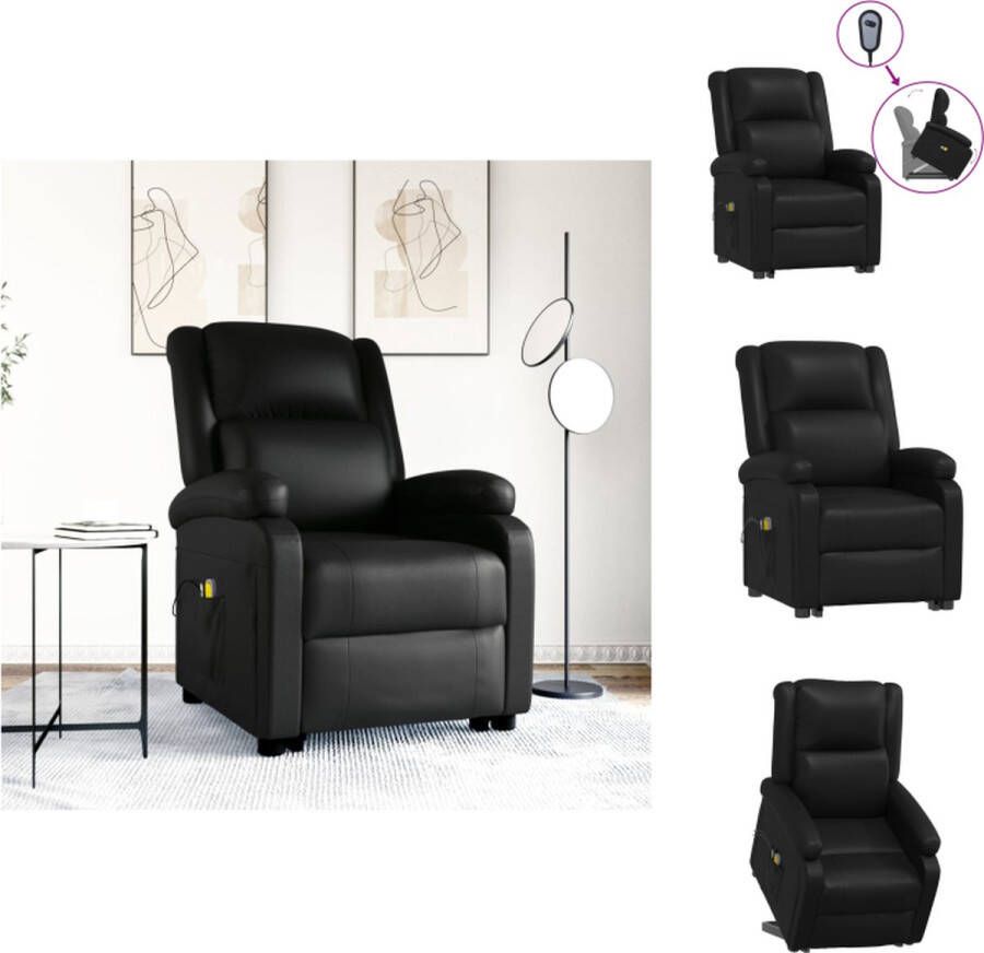 VidaXL Sta-op-massagestoel Zwart 70x93x98 cm Verstelbaar Fauteuil