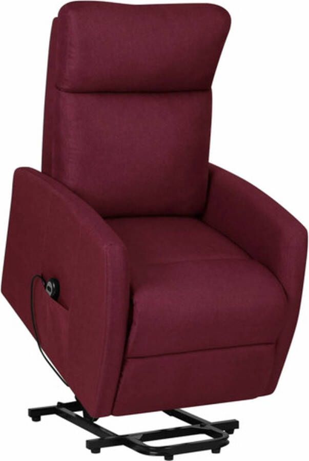 VidaXL Sta-op-stoel verstelbaar stof paars