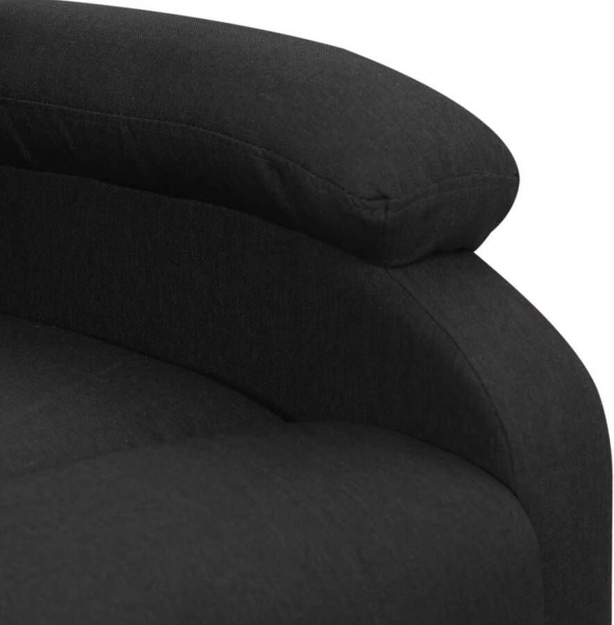 VidaXL Sta-op-stoel verstelbaar stof zwart