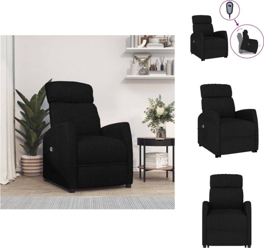 VidaXL Sta-op-stoel Zwart 66 x 83.5 x 104 cm Verstelbaar Zijvak Fauteuil