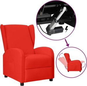 VidaXL Sta-opstoel Verstelbaar Kunstleer Rood