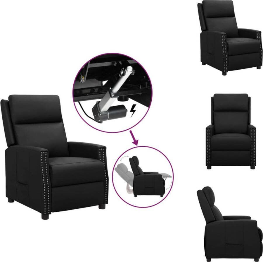 VidaXL Sta-opstoel Verstelbaar Zwart 68x91x99.5cm Elektrische motor Fauteuil